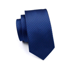 Load image into Gallery viewer, Blue Dots Geometric Tie Set