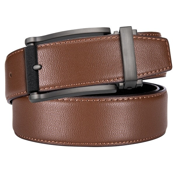 Brown Solid Pin Buckle Belt