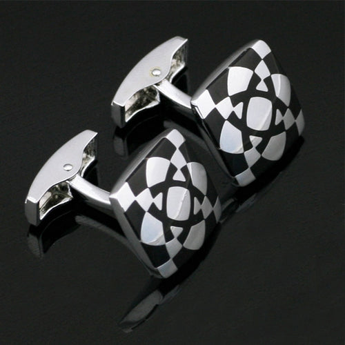 Biohazard Silver Cufflinks